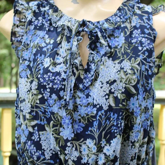 NWT Emma & Michelle Floral BoHo Dress Size L Easter Springtime Outfit - Picture 11 of 12